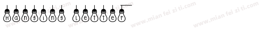 Hanging letter字体转换